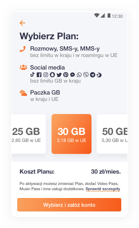Связь и интернет в Польше – мобильный оператор Orange и услуга FLEX