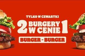 2 бургера по цене 1 – каждый четверг в Burger King!
